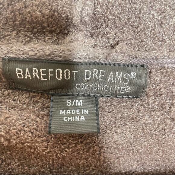 BAREFOOT DREAMS Cozychic Lite Island Wrap Cocoa Brown Sz S/M {3D28} - Picture 4 of 5
